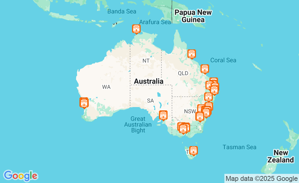 澳大利亚地图. 点击地图,激活地图功能! google static map