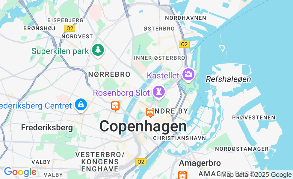 哥本哈根地图. 点击地图,激活地图功能! google static map