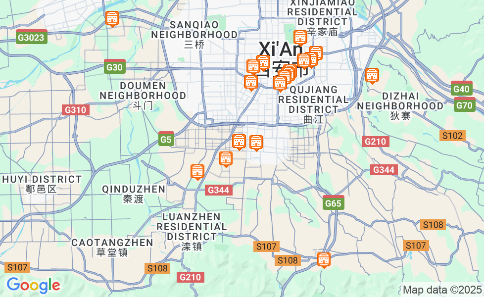 西安市地图. 点击地图,激活地图功能! google static map
