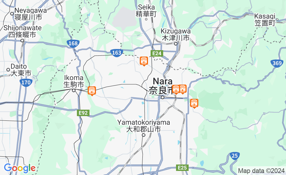 奈良地图. 点击地图,激活地图功能! google static map